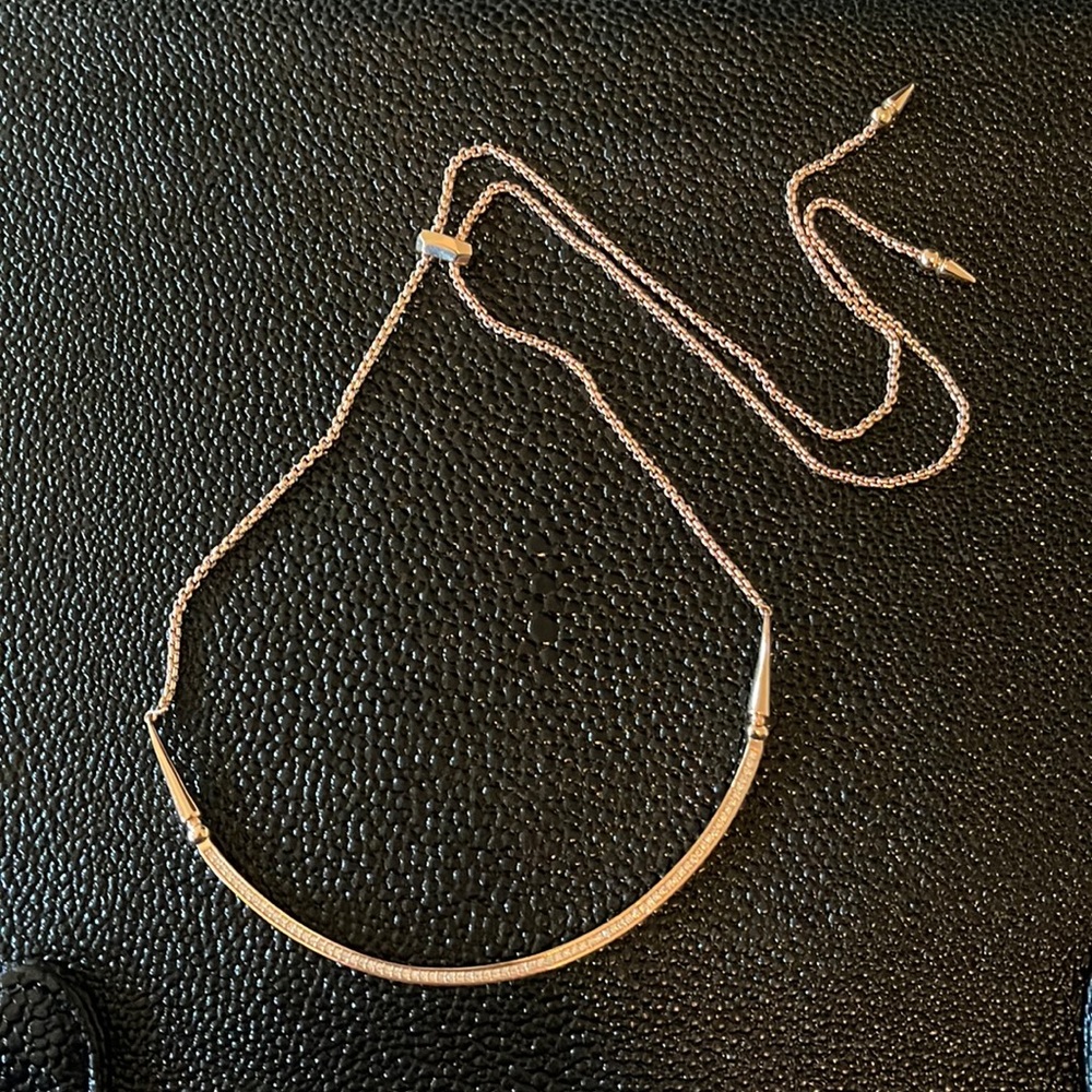Kendra Scott Scottie Choker Necklace In Rose Gold